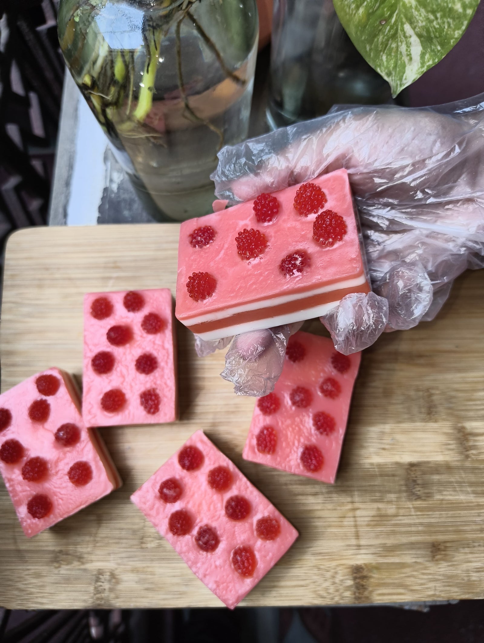 Raspberry Cheese cake bar