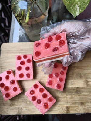 Raspberry Cheese cake bar