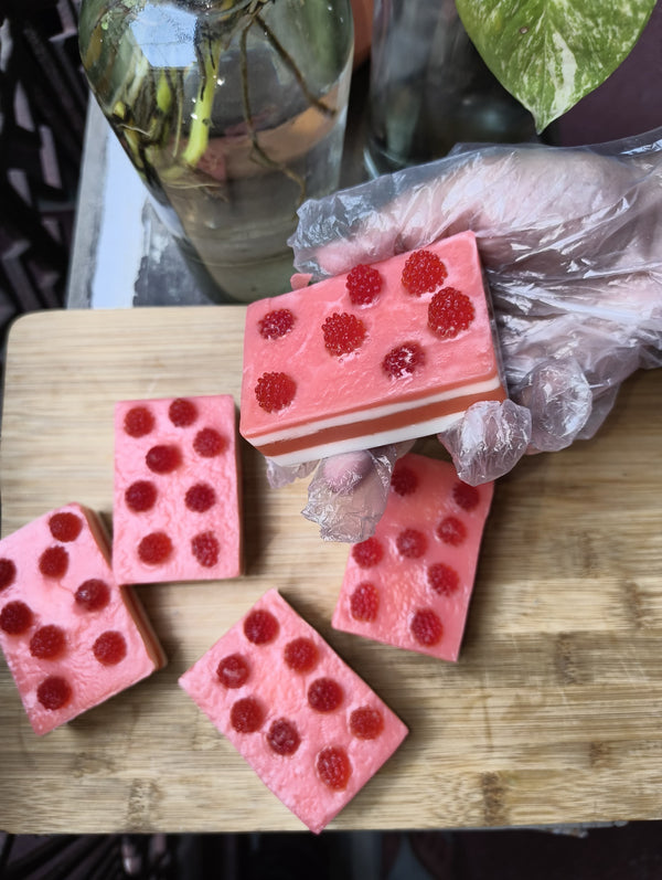 Raspberry Cheese cake bar