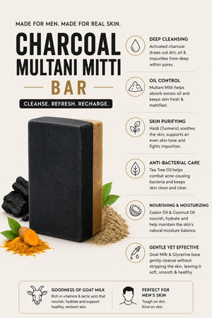 Charcoal Multani mitti bar